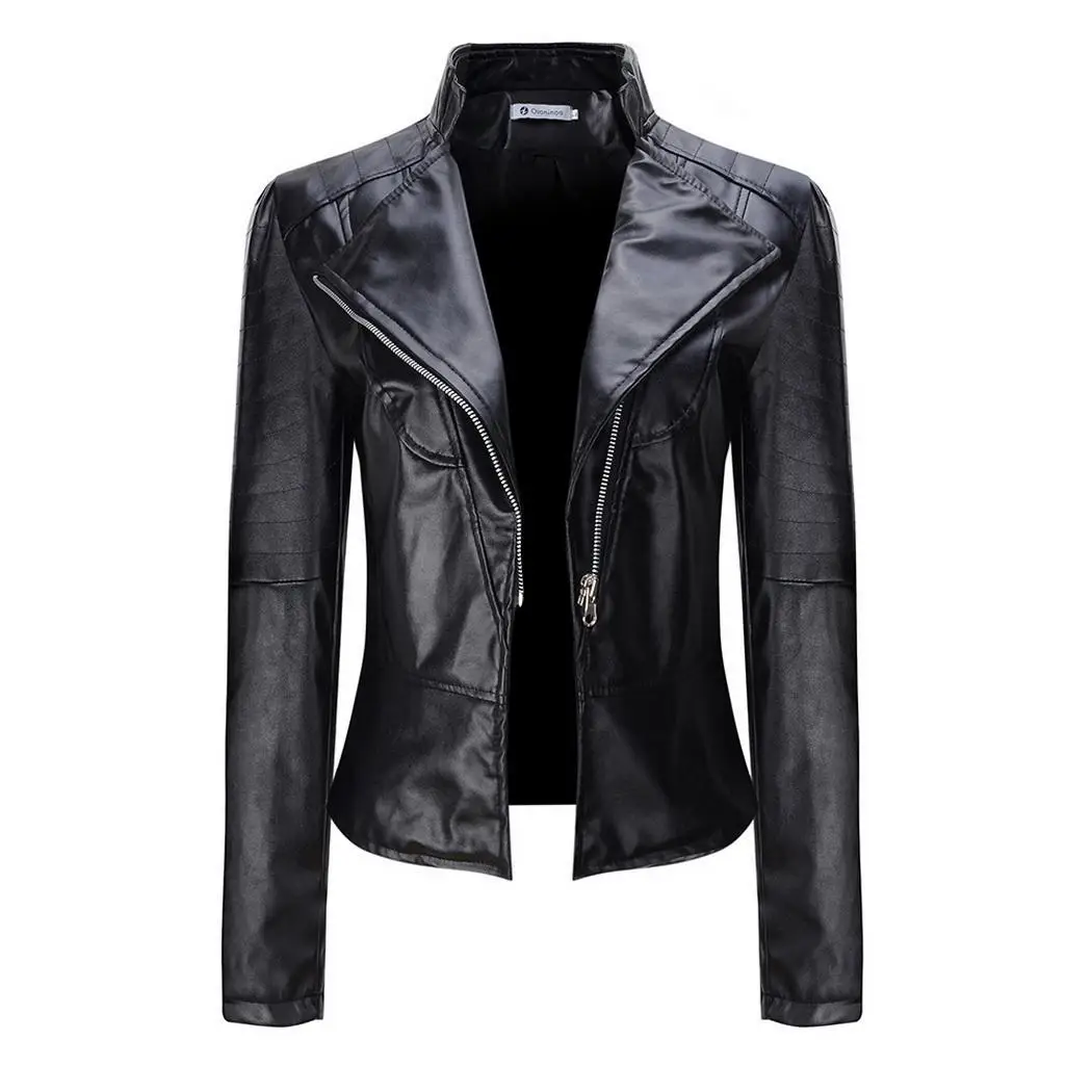 Women Casual Turtleneck Long Sleeve Solid Zip Spring Summer Autumn Outwear Jacket Coat Outdoor etc | Женская одежда