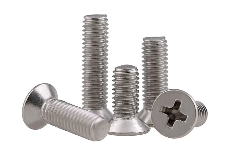 2018 100pcs/Lot GB819 M2/M2.5/M3/M4 304 Stainless Steel Flat Cross Countersunk Head Screw | Обустройство дома