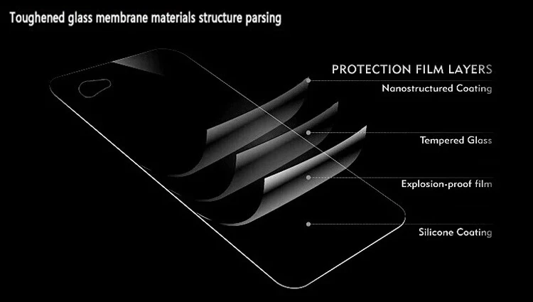 Закаленное Стекло защита экрана Плёнки 9 H для ASUS zenfone5 A501CG t00j t00f дуги края 2.5D 0.26 мм |