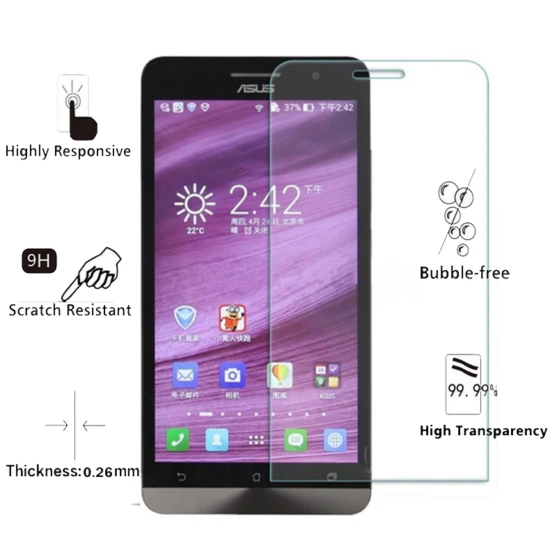 2.5D 9H закаленное стекло для Asus ZenFone 6 защита экрана высокое качество закаленная