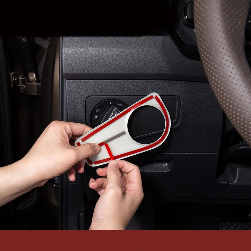 Авто Стайлинг ABS фары регулировки переключатель Крышка отделка интерьера литье