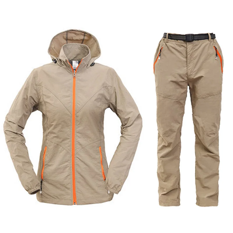 Новинка лета 2017 мужская и женская быстросохнущая дышащая куртка брюки