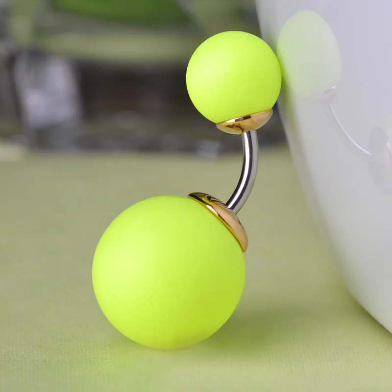 Пирсинг пупка FUNMOR женский двусторонний ювелирное украшение для пирсинга живота