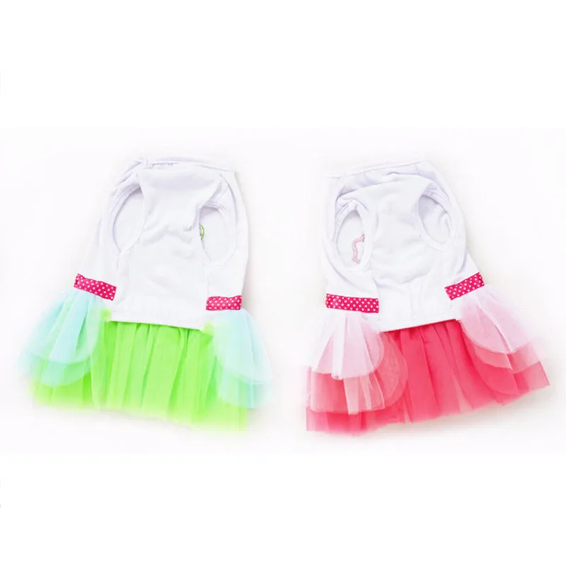 Free shipping cheap dog dress for puppy pet robe chien summer clothes skirt princess girl |