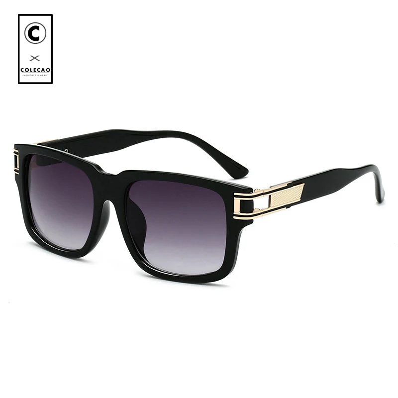 CCOLECAO Мужская Sunglasse квадратный Винтаж Пластик солнцезащитные очки аксессуары для