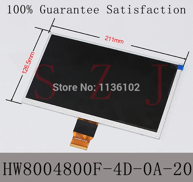 (Ref:HW8004800F 4D 0A 20) 9 дюймовый ЖК дисплей LCM с диагональю экрана дюймов для планшетного