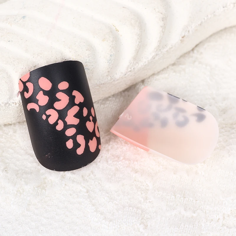Fashionable Matte Color Nail Tips with Leopard design Artificial Colorful Nails Manufacture | Красота и здоровье