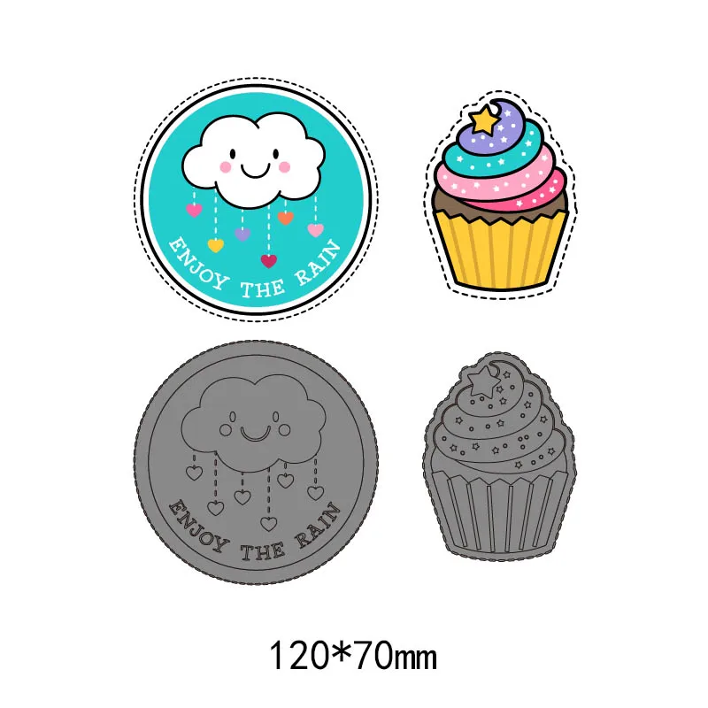 Cute cartoon cloud Metal Steel Die Cuts Cutting Dies stencils For DIY Scrapbooking Photo Album decor crafts Embossing paper Card | Дом и сад