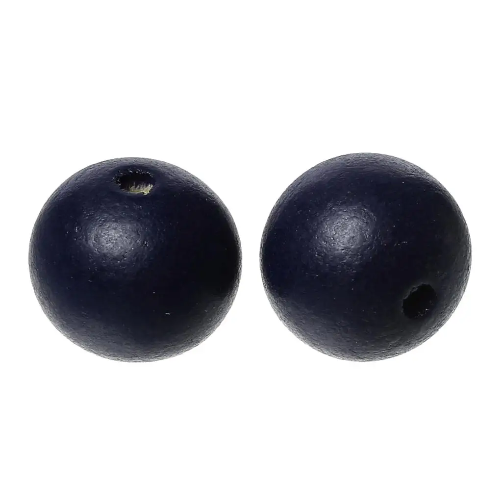 DoreenBeads круглые деревянные бусины темно синий простой DIY Изготовление ювелирных