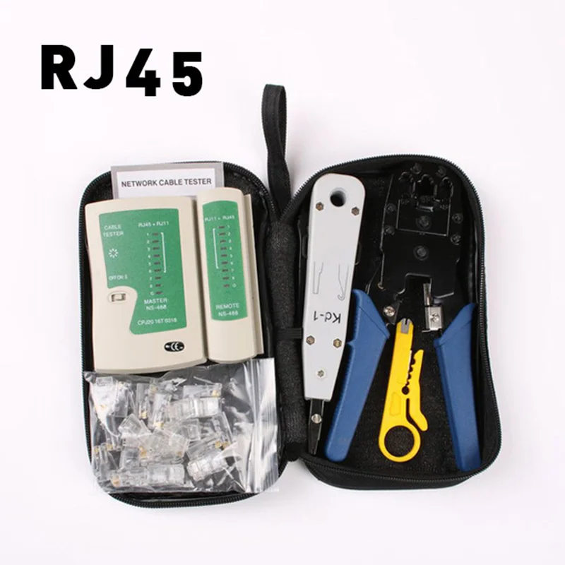 LUBAN сетевой тестер кабеля Ethernet RJ45 комплект RJ45 обжимной инструмент Пробивной RJ11 Cat5 Cat6 детектор провода 8P8C RJ4