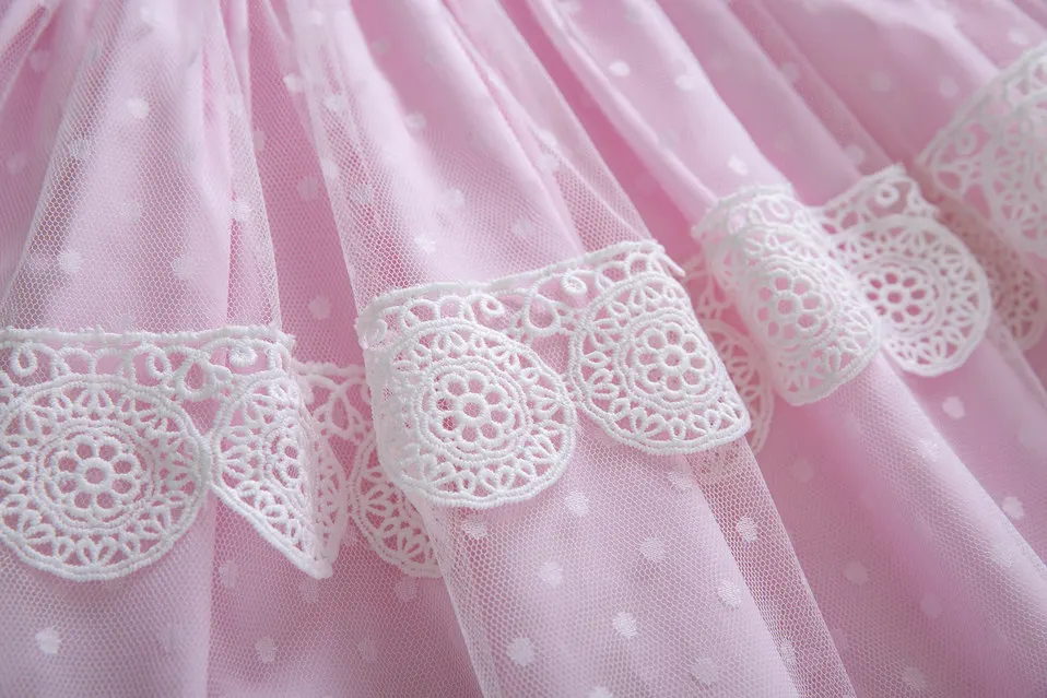 Pettigirl новое розовое платье макси для девочек кружевное длинное с аксессуарами