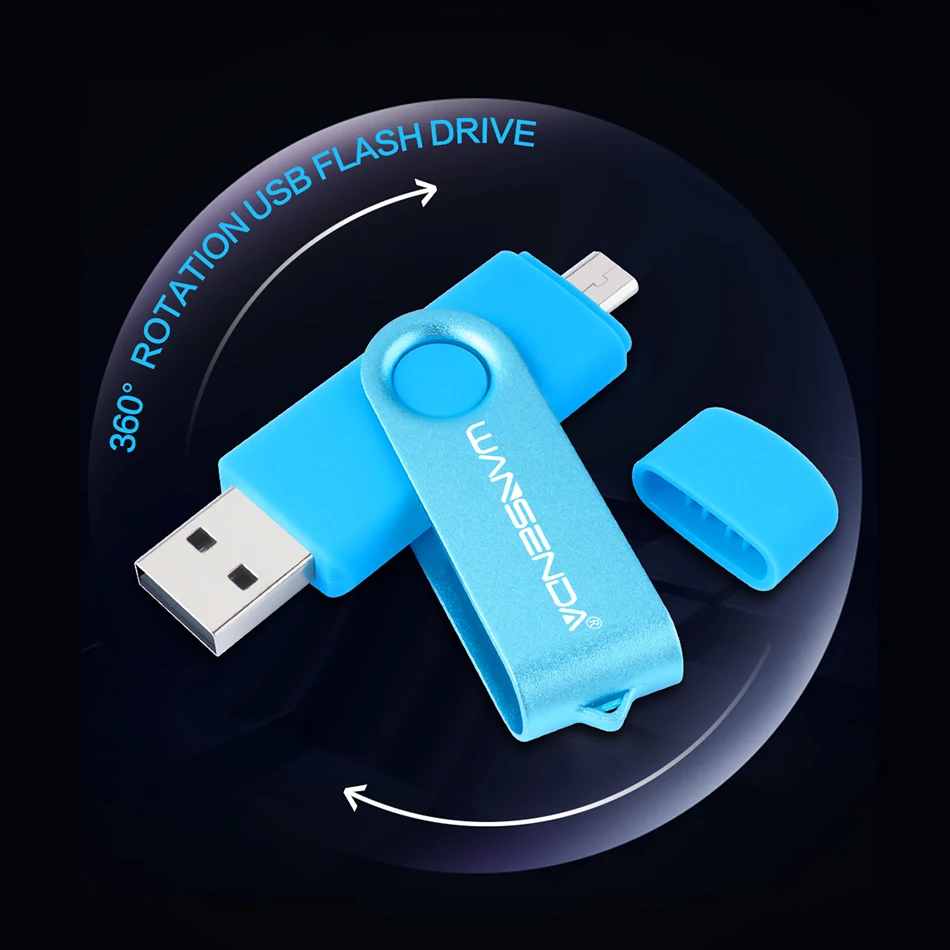 Флеш накопитель Wansenda 256 ГБ 128 64 OTG USB 32 16 8 otg 2 0|otg usb flash drive|flash driveusb drive |