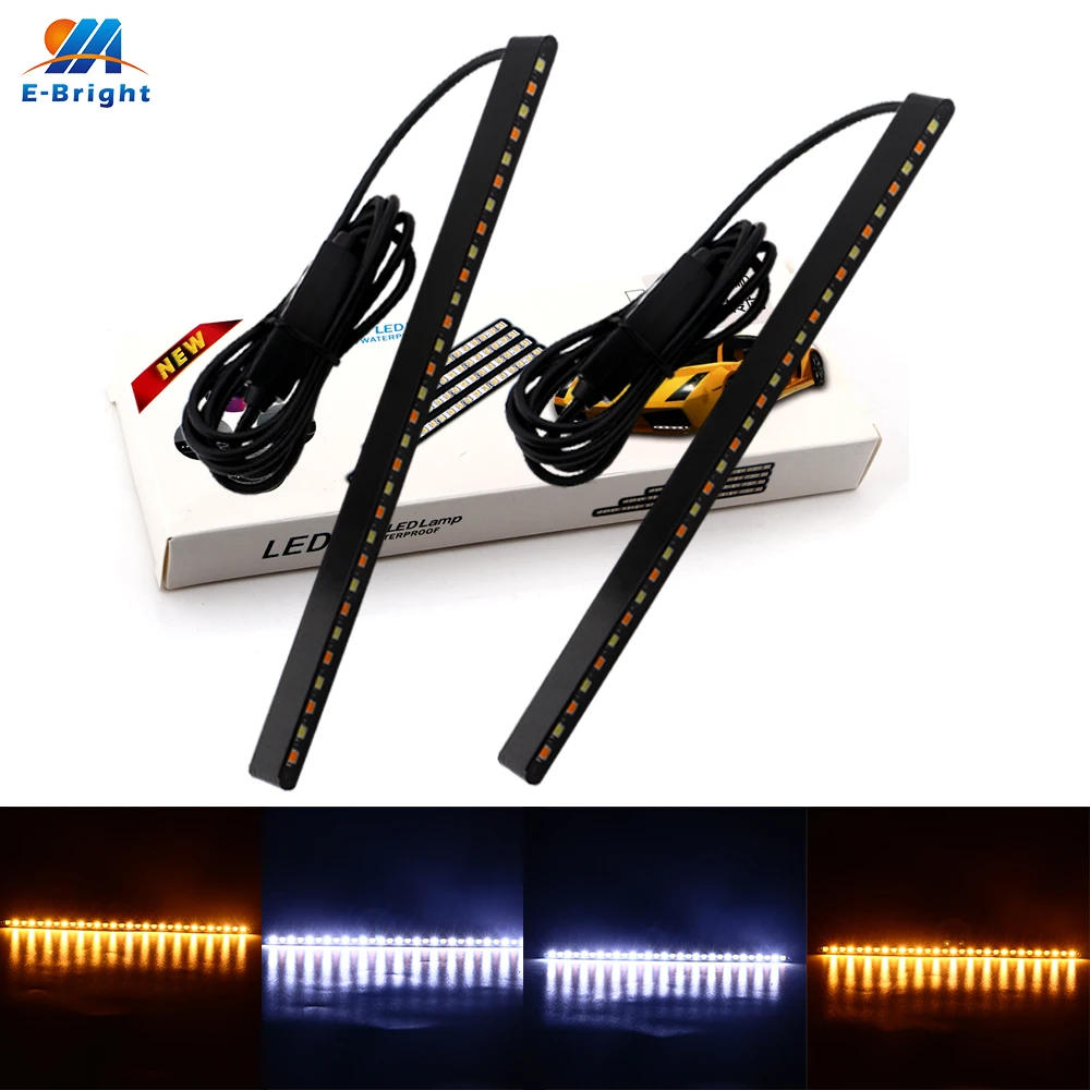 2X 3030 30 smd желтый и белый с функцией преобразования 750LM сигнала Предупреждение DRL