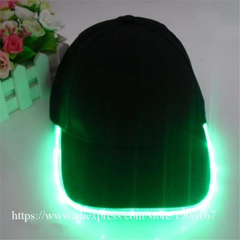 Модные бейсболки со светодиодной подсветкой светящиеся шапки для вечеринок