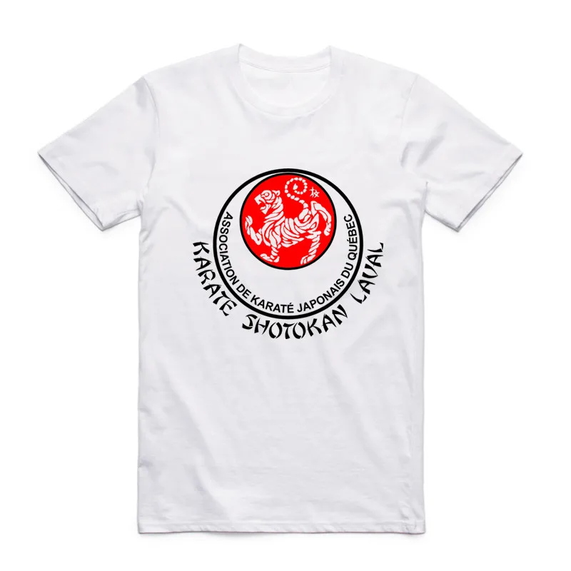 Мужская футболка Каратэ с круглым вырезом и короткими рукавами летняя японская