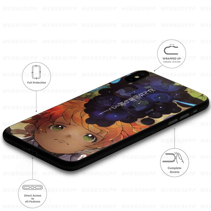 WEBBEDEPP обещанный Мягкий силиконовый чехол Neverland для iPhone 11 Pro Xr Xs Max X или 10 8 7 6 6S Plus 5 5S