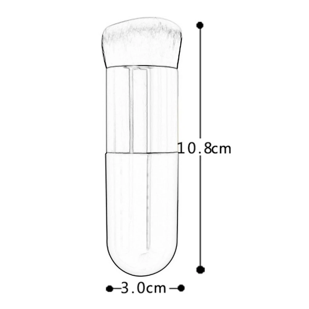 Кисти для макияжа 1 шт. плоская кисть тонального крема синтетические кисти