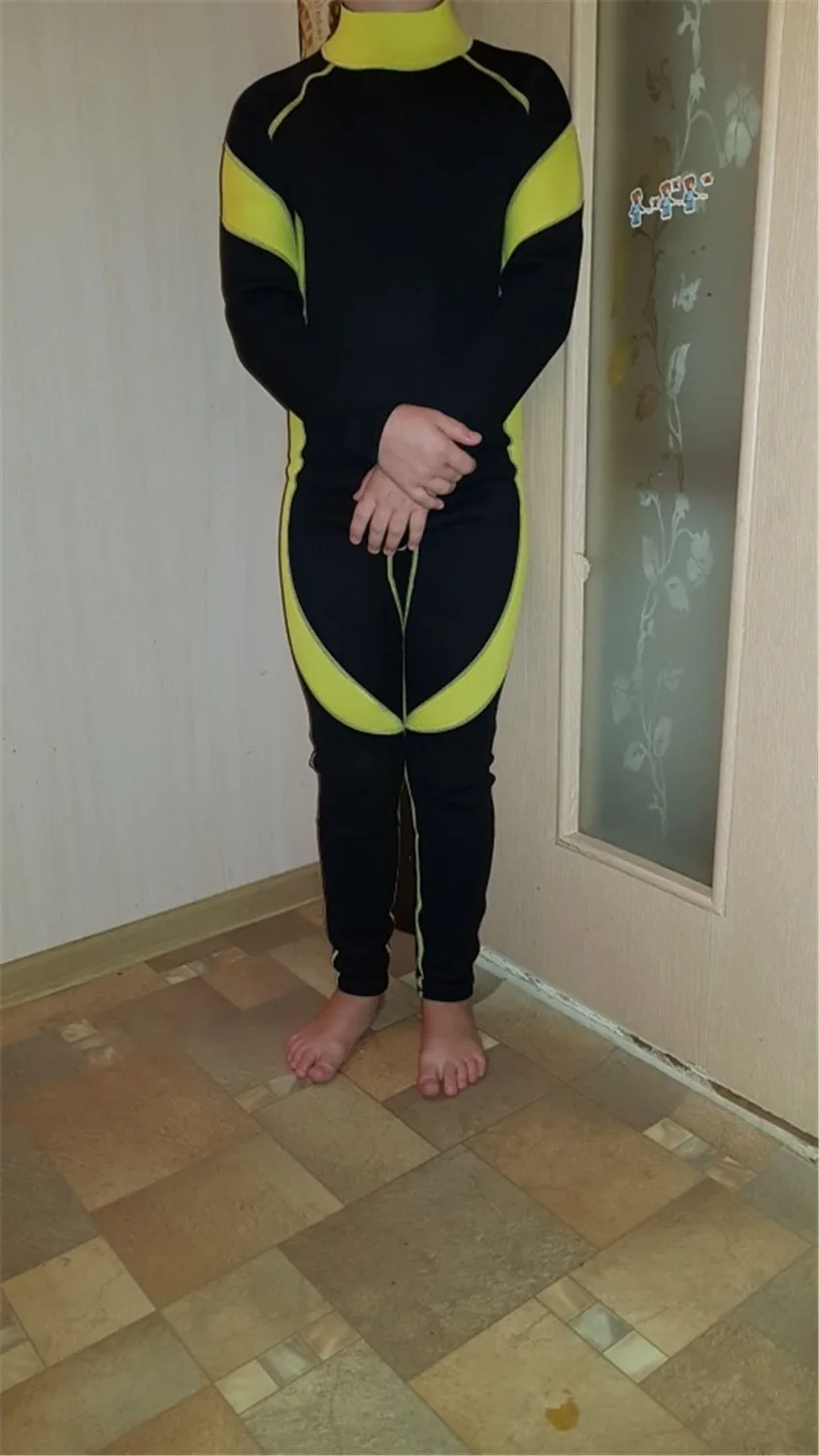 Neoprene Long Sleeves Kids Wetsuits Diving Suits for Boys/Girls Children Rash Guards One Pieces Surfing Swim Snorkel children | Спорт и