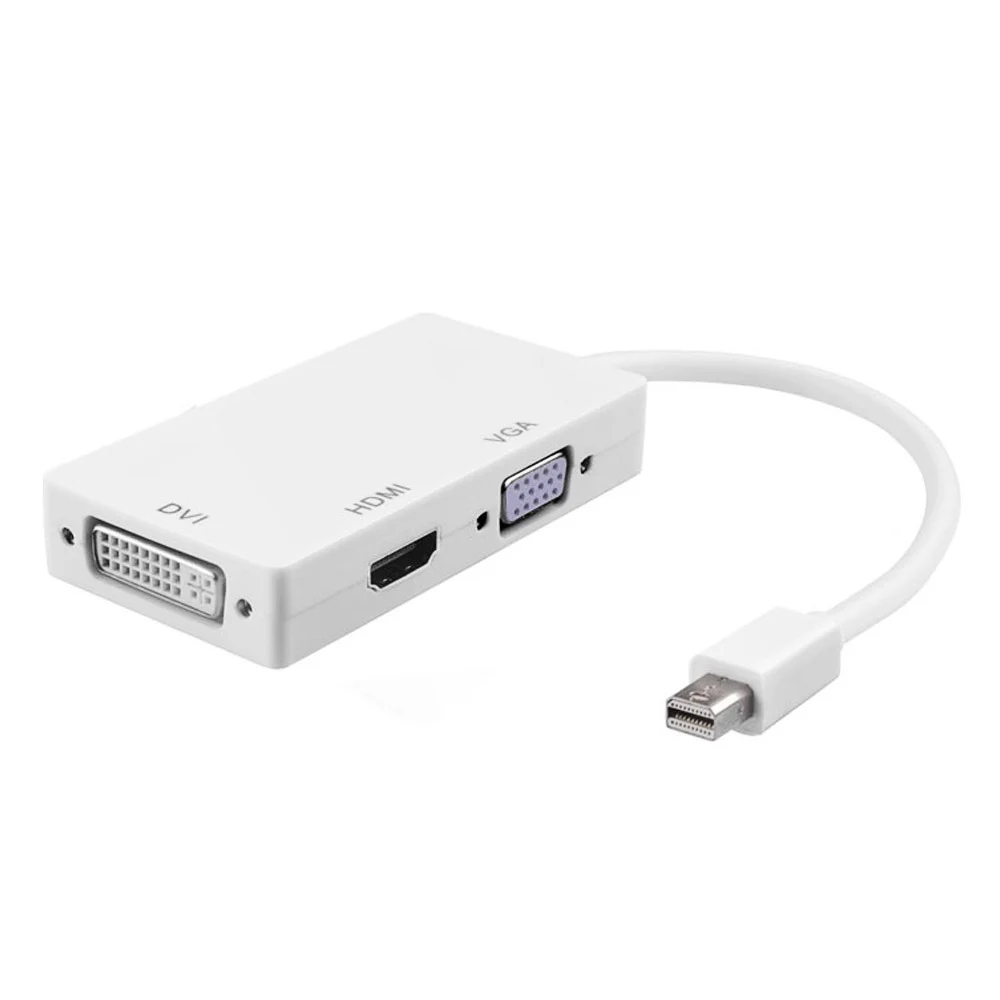 ARYAGO 3-в-1 mini Displayport Thunderbolt к DVI VGA HDMI конвертер Кабель-адаптер для iMac Mac Mini macBook Pro