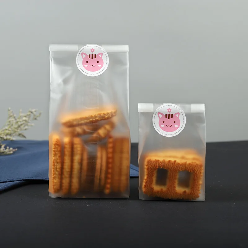 

30pcs/lot 2size Translucent packaging bag plastic bags pouches wrappers cupcake 8.5x23cm
