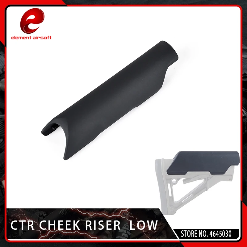 Element Airsoft Low Style MAG PUL Industry Cheek Riser Accessory for Use on Non AR/M4 Application Riser CTRL EM OE 17*3.8CM