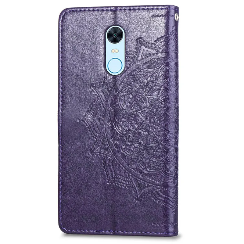 Чехол из искусственной кожи для Xiaomi Redmi Note 5 кошелек с откидной крышкой и