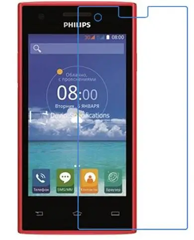 2 шт./лот HD прозрачная защитная пленка для Philips s309 экрана телефона