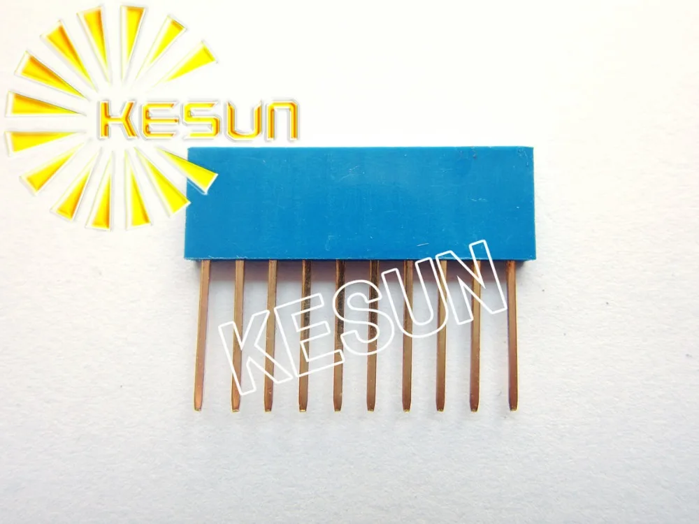 

Синий 10P 10Pin 11 мм длинная игла 2,54 мм Женская штыревая полоса Штабелируемый заголовок x100шт Бесплатная доставка