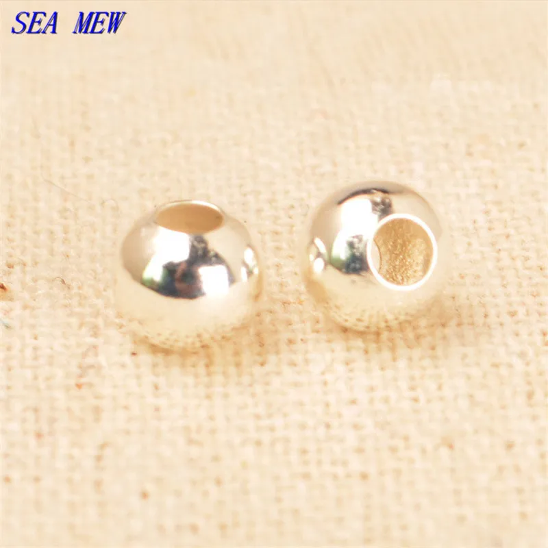 100 шт. круглые металлические украшения 2 мм 3 5 4 6 8 10 12 14 мм|round beads|beads for jewelry makingsilver