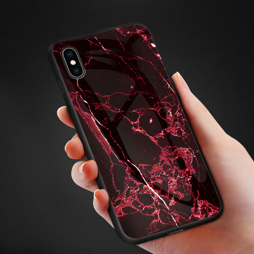 Оригинальный дизайнерский чехол KISSCASE с мраморным узором для iPhone XR XS X