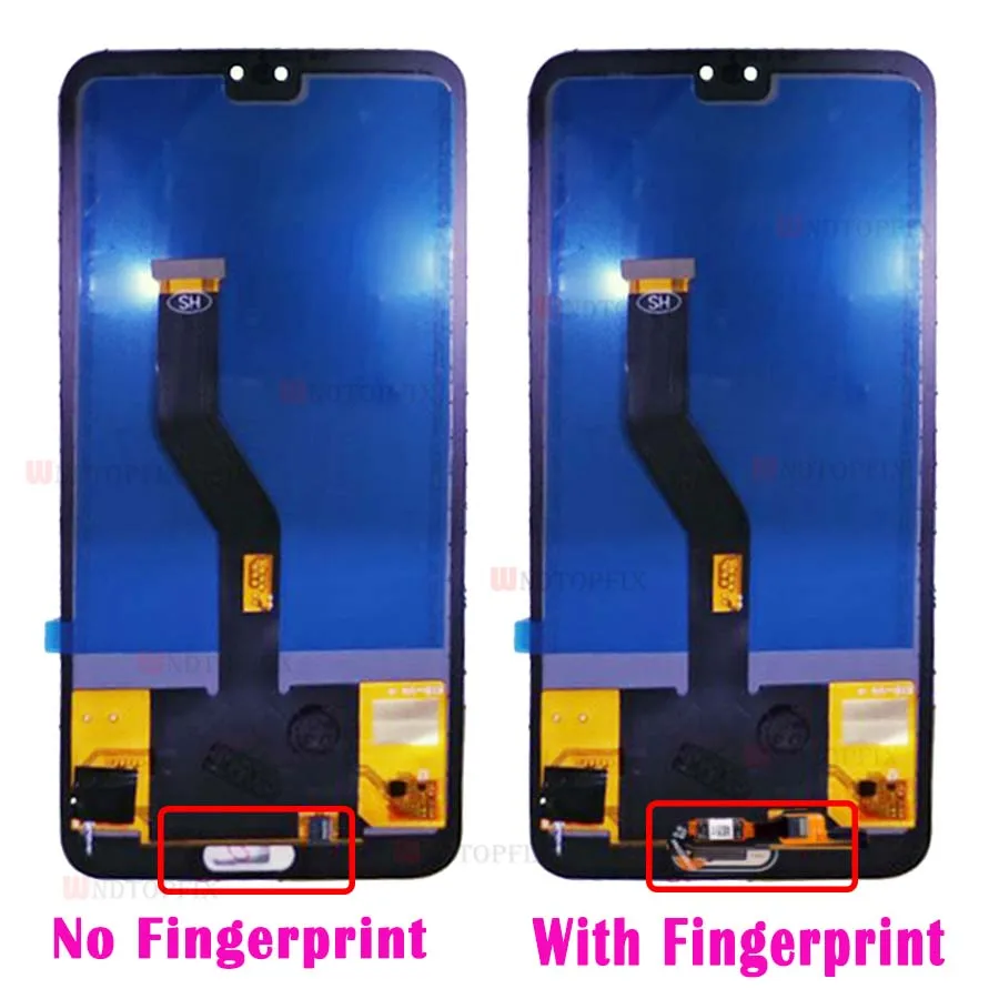 TFT huawei P20 Pro ЖК-дисплей кодирующий преобразователь сенсорного экрана в сборе P20 Pro дисплей с рамкой 6," для huawei p20 pro замена экрана