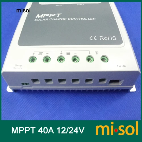 Tracer MPPT солнечный регулятор 40A с дистанционным измерителем 12/24 в контроллер
