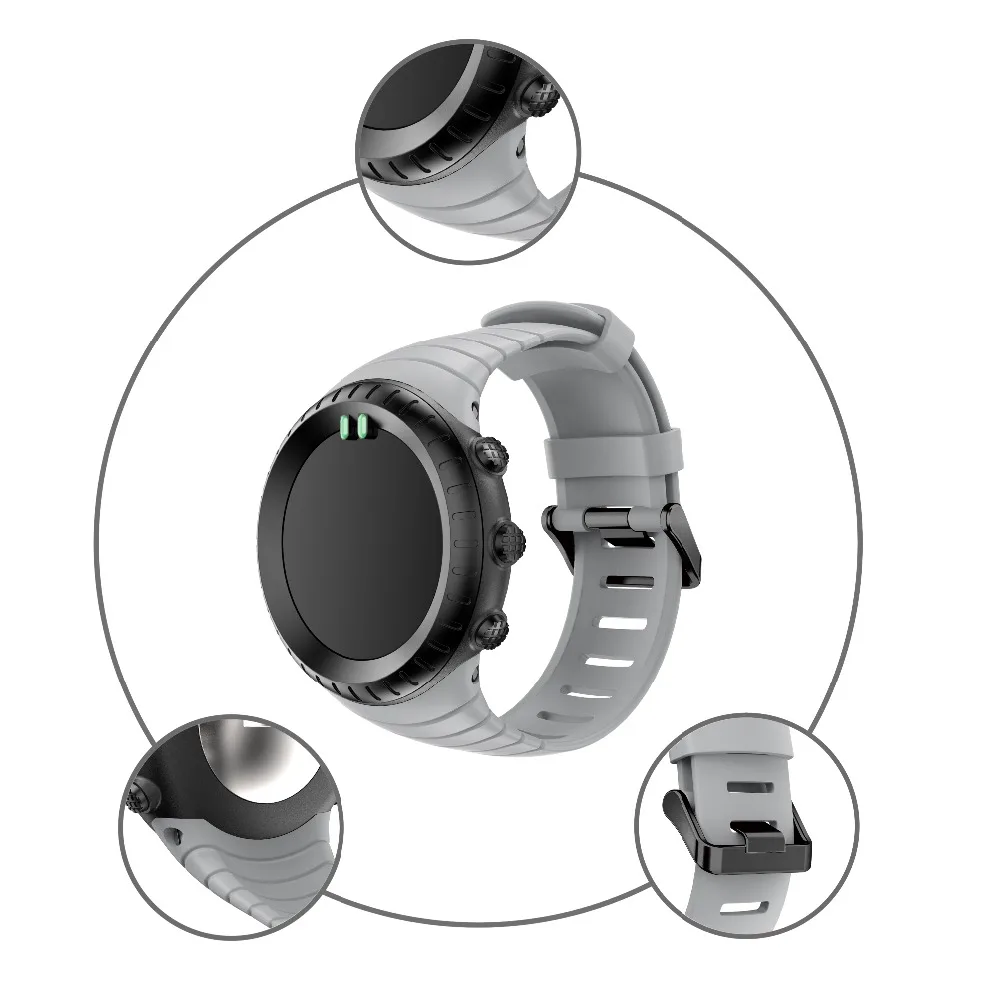 

Bracelet outdoors Sports Silicone watch strap For Suunto Core watchBand Smart watch Replacement TPU Strap Wristband Accessories