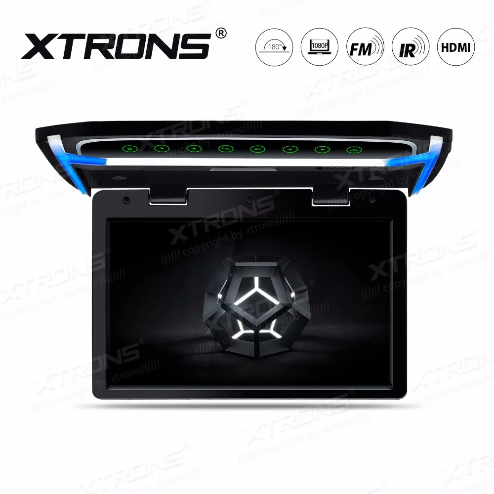 

XTRONS 10.2" Monitor 1080P Video HD Resolution Digital TFT Screen Wide Screen Ultra-thin Car Roof Mounted HDMI USB SD AUX IR FM
