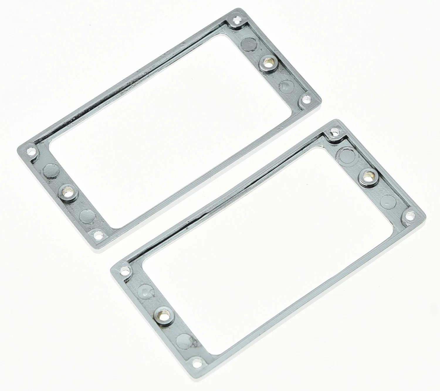 

KAISH 2pcs Metal Chrome Humbucker Pickup Mounting Ring Flat Base Pickup Frame