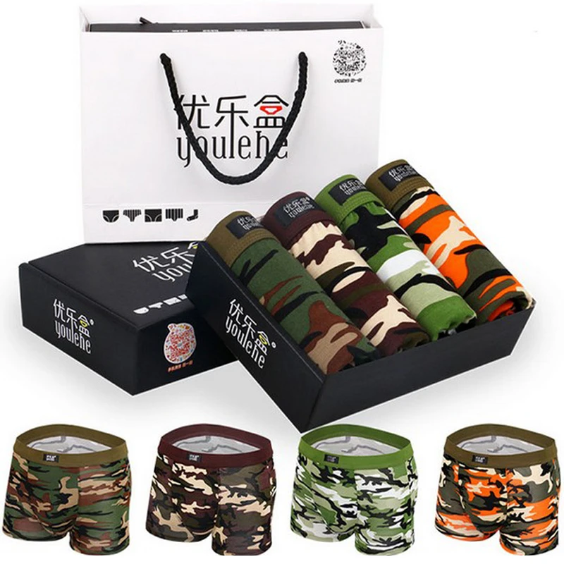 

Мужское нижнее белье, трусы-боксеры дышащие, камуфляжные, мужские трусы, Модальные трусы, боксеры, новинка 2017, мужские эластичные сексуальны...