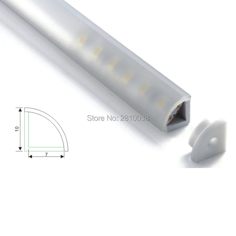20 X 1M Sets/Lot V type led aluminium profile corner and AL6063 aluminum led strip light for furniture or Cabinet lights