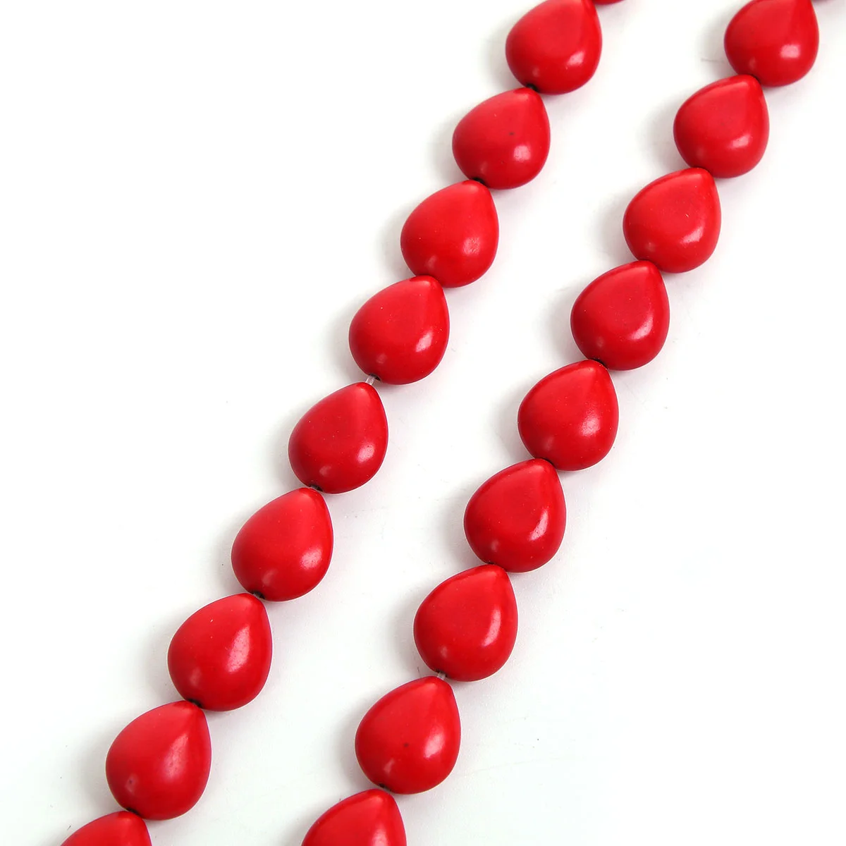DoreenBeads бисер крашеные красные каплевидные Стразы 14x12 мм Отверстие: