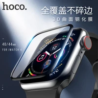 hoco 3d curved surface 9h tempered glass film for apple watch 44mm 40mm screen protector for iwatch series 6 5 4 high quality