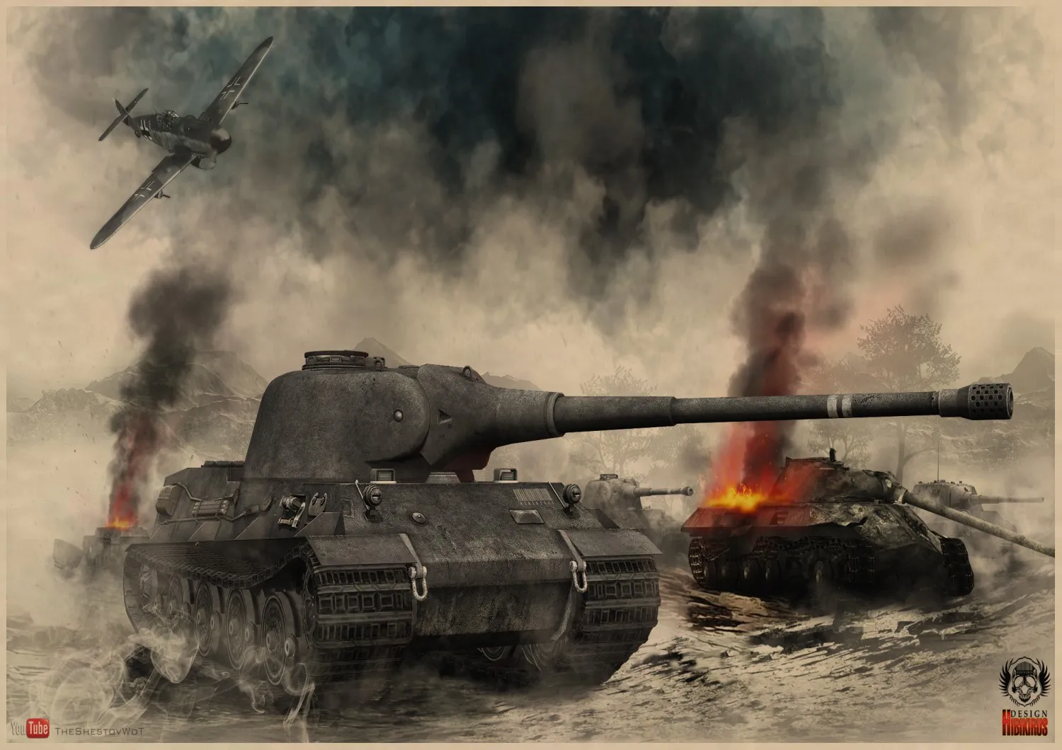World of Tanks WOT B сборный Танк игра войны Бар Кафе гостиная столовая декоративная