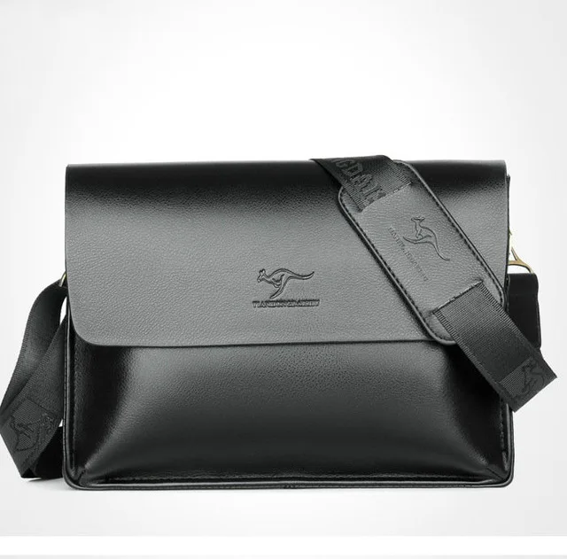 Black 32x6.5x22cm Мужская сумка из натуральной кожи, модная кожаная сумка через плечо, мужские сумки-мессенджеры, повседневные дизайнерские сумки, мужские сумки - Цвет: Black 32x6.5x22cm