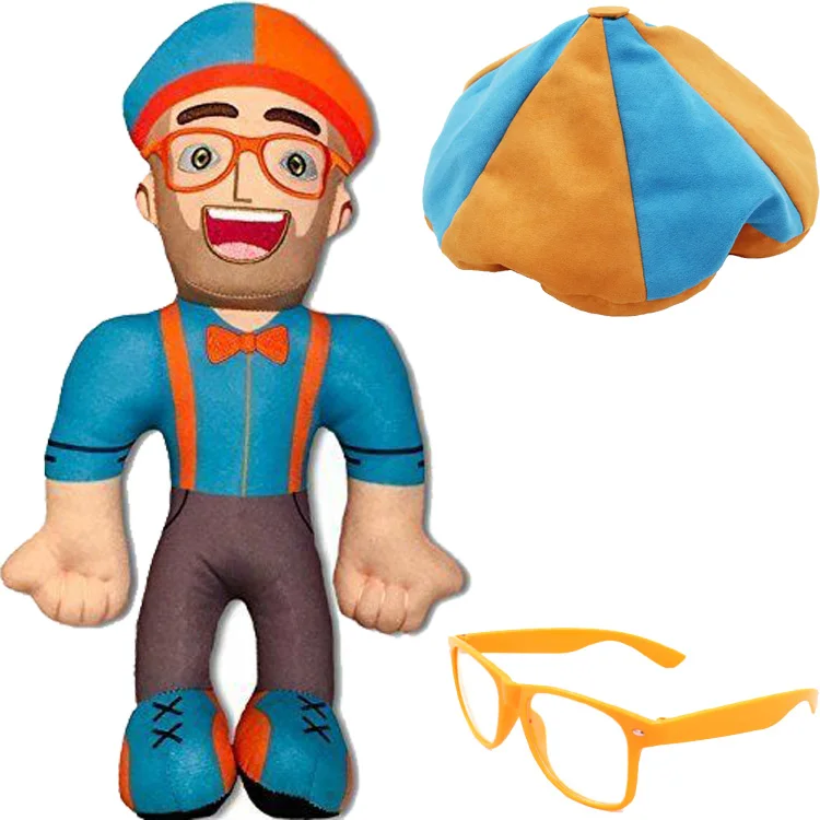 TV Blippi очки конфетный костюм пластиковая Кепка с блиппи оранжевые Косплей Опора