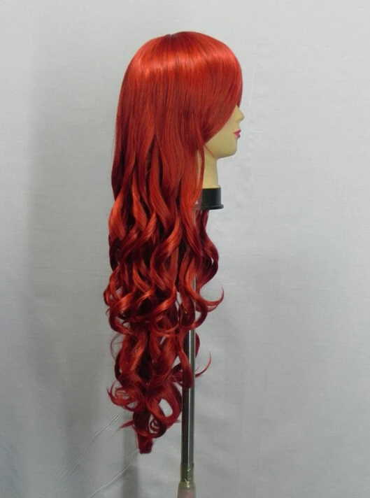 505 +++ новый длинные волнистые темно парик женщины красный косплей|wig women|wig bunwigs for