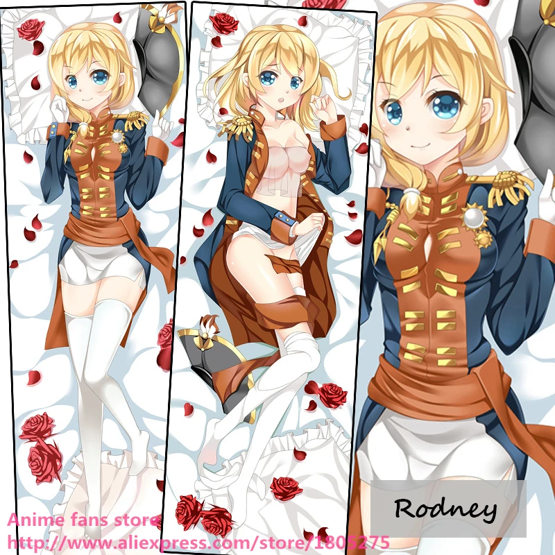 

Cute Japanese Anime Game Warship Girls Rodney Sexy Pillowcase Pillow Case Cover decorative Hugging Body