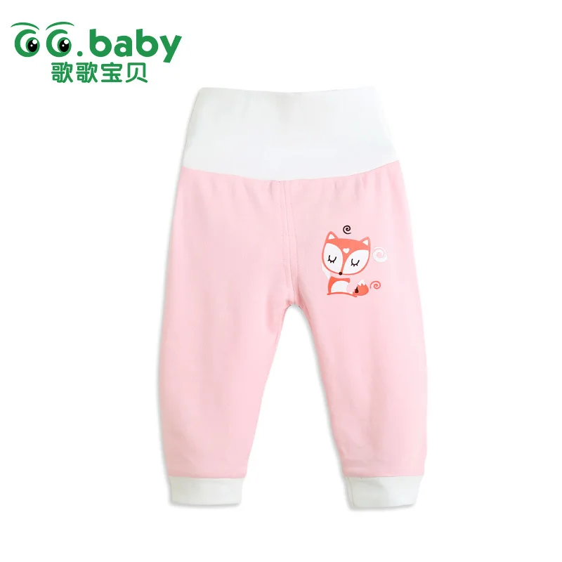 Штаны для новорожденных от 3 до 9 месяцев леггинсы малышей с высокой талией