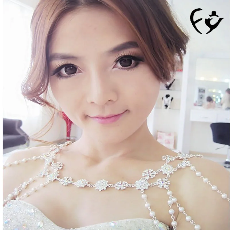 Корейская Свадебная подвеска на плечо для невесты популярные цепочки волос
