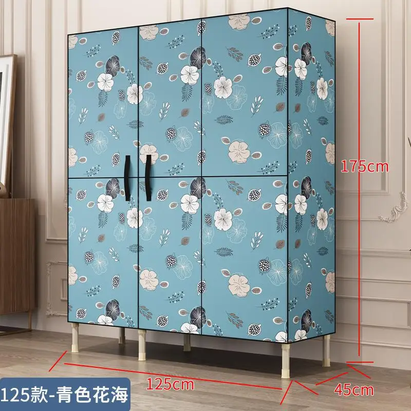 Simple wardrobe fabric storage cabinet storage cabinet wardrobe home simple modern economical cloth cabinet - Цвет: ml8