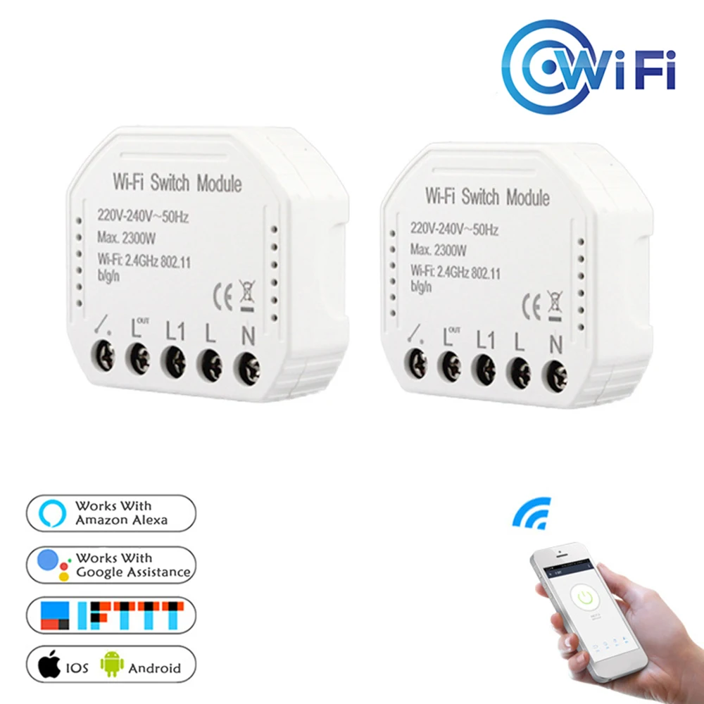 Wi Fi умный светильник переключатель Diy выключатель Модуль Автоматизации &quotSmart