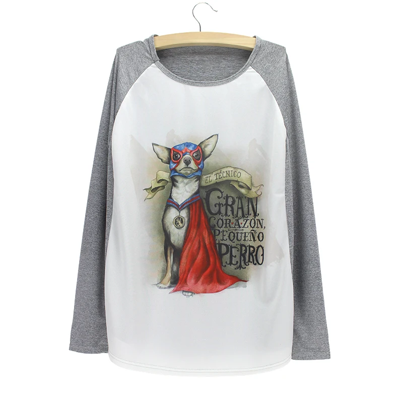 Пуловер с длинным рукавом и круглым вырезом 825|women sweatershirt|print pulloverpullover long |