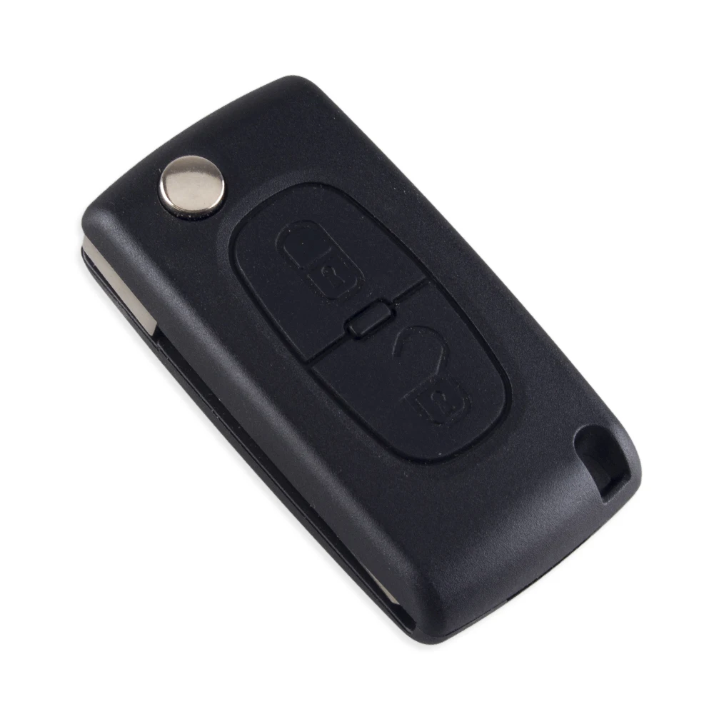 Dandkey 2 кнопки для Peugeot 107 207 307S 307 308 407 607 складной чехол брелок дистанционного ключа